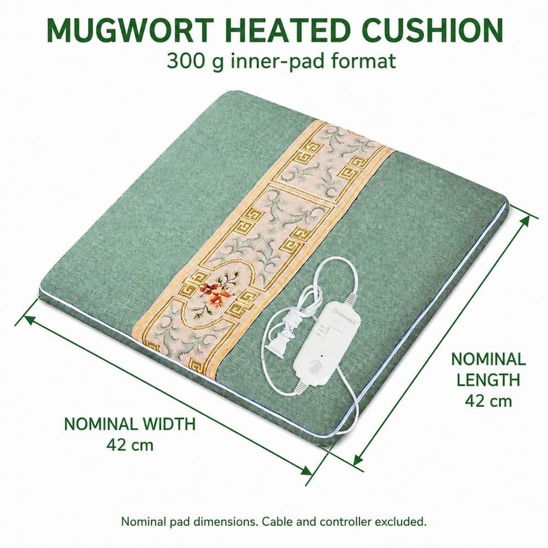Mugwort Heated Cushion, Nominal 42 x 42 cm, with 300 g Inner Pad