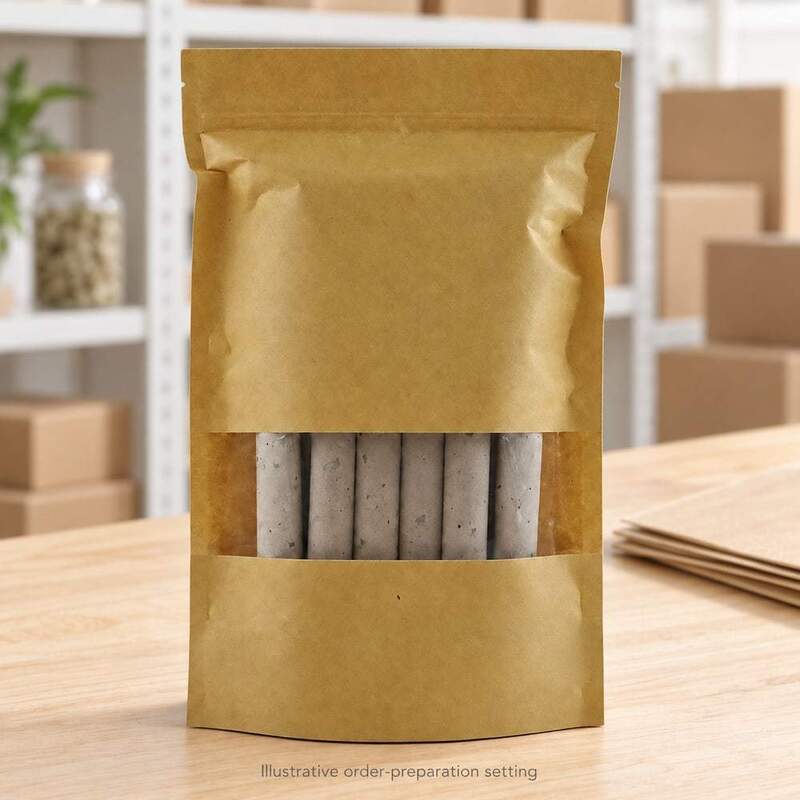 Three-Year Mugwort Moxa Sticks in a 10-Piece Kraft Pouch for Wholesale