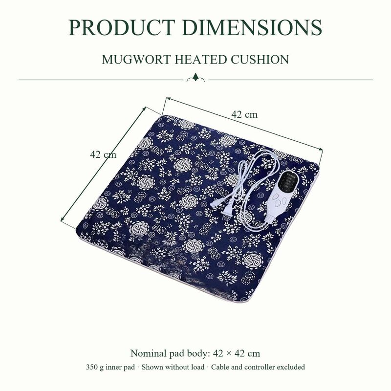 Mugwort Heated Cushion, Nominal 42 x 42 cm, with 350 g Inner Pad